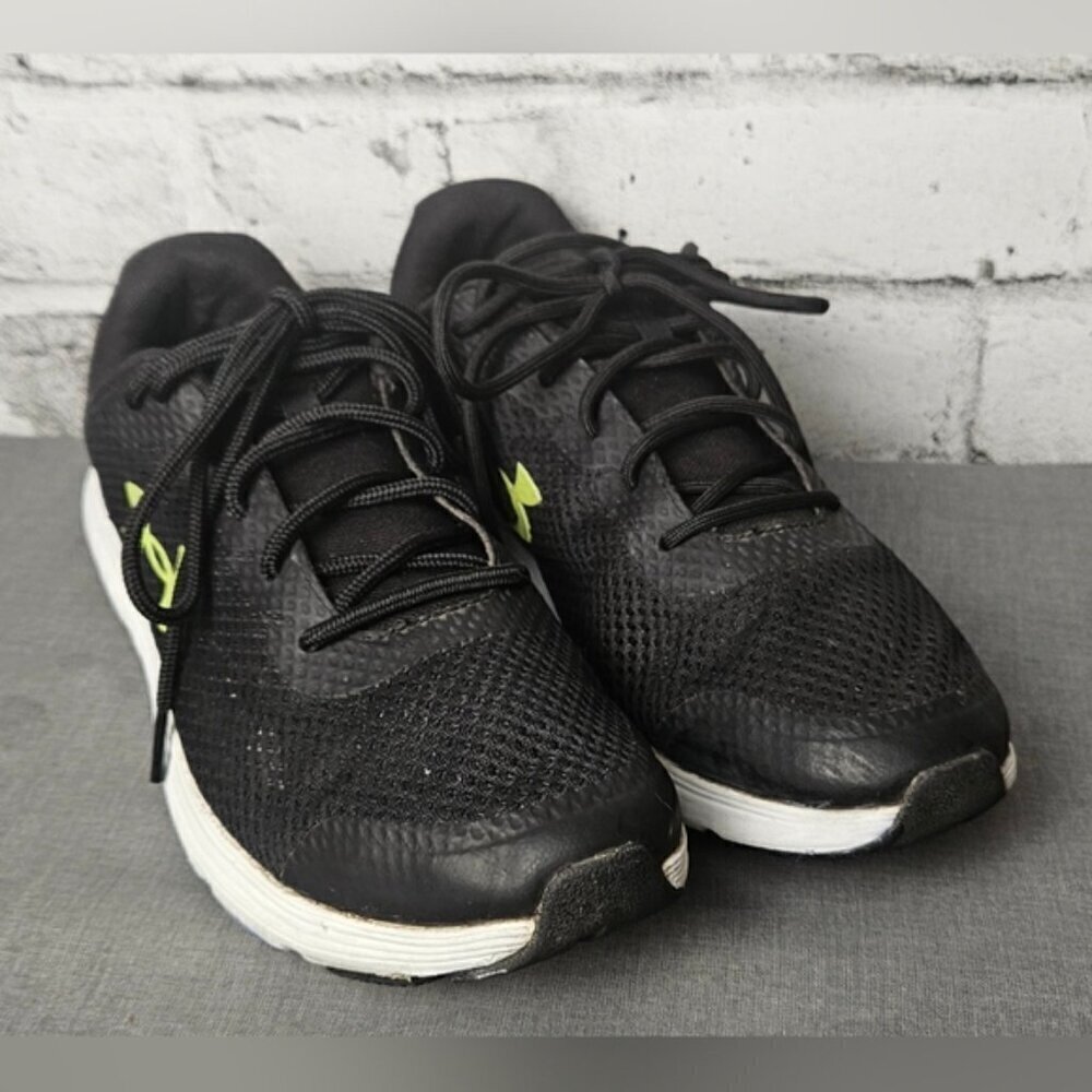 Under Armour Surge 2 Running Shoes Mens 10 Black Green 3022595 003 - Picture 2 of 10